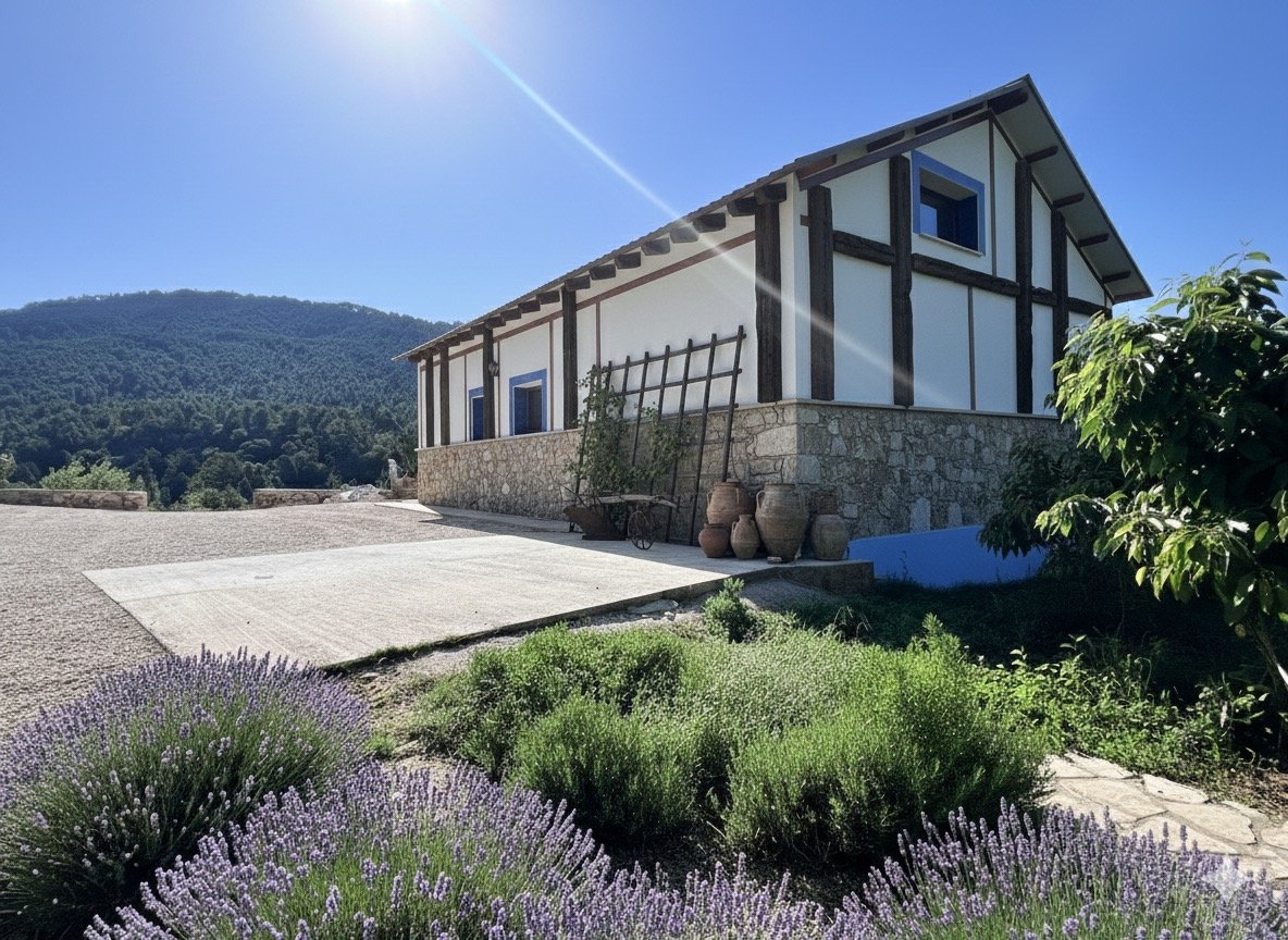 Interior casa rural Riópar Albacete con encanto tradicional